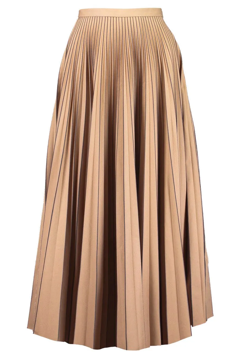 Nesrine Pleated Skirt - Camel