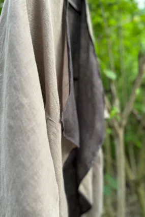 NEW! Reversible LINEN Kimono Sycamore PETITE