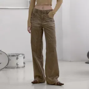 NUTH "Sear" Patchwork Whiskering Jeans