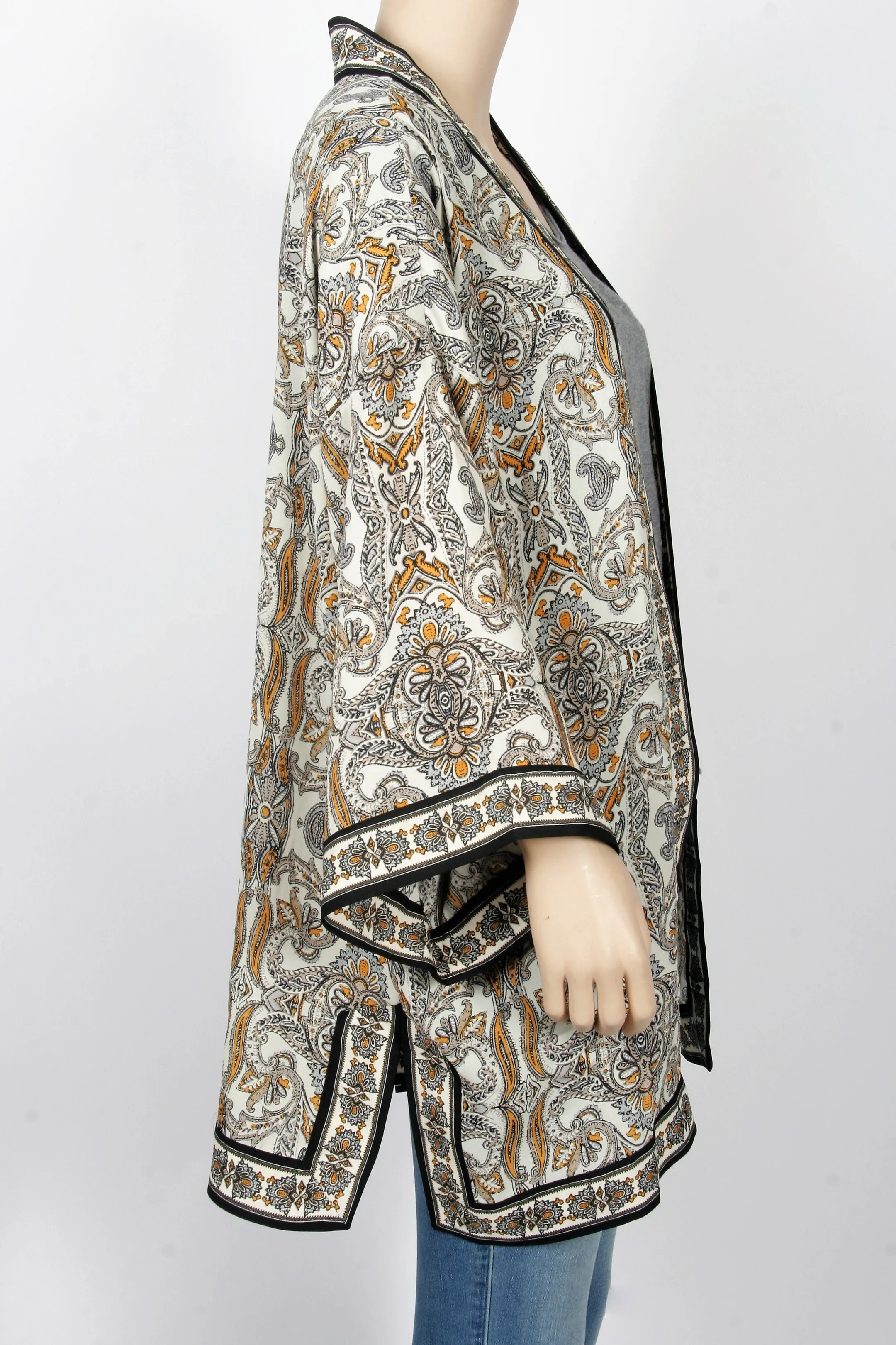 NWT Max Studio Printed Kimono Jacket-Size Small