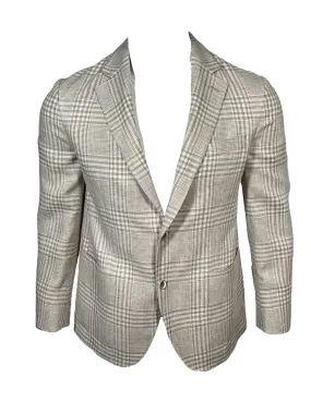 OARS & OLD IVY DRAGO WOOL BLEND SPORT COAT - TAN PLAID