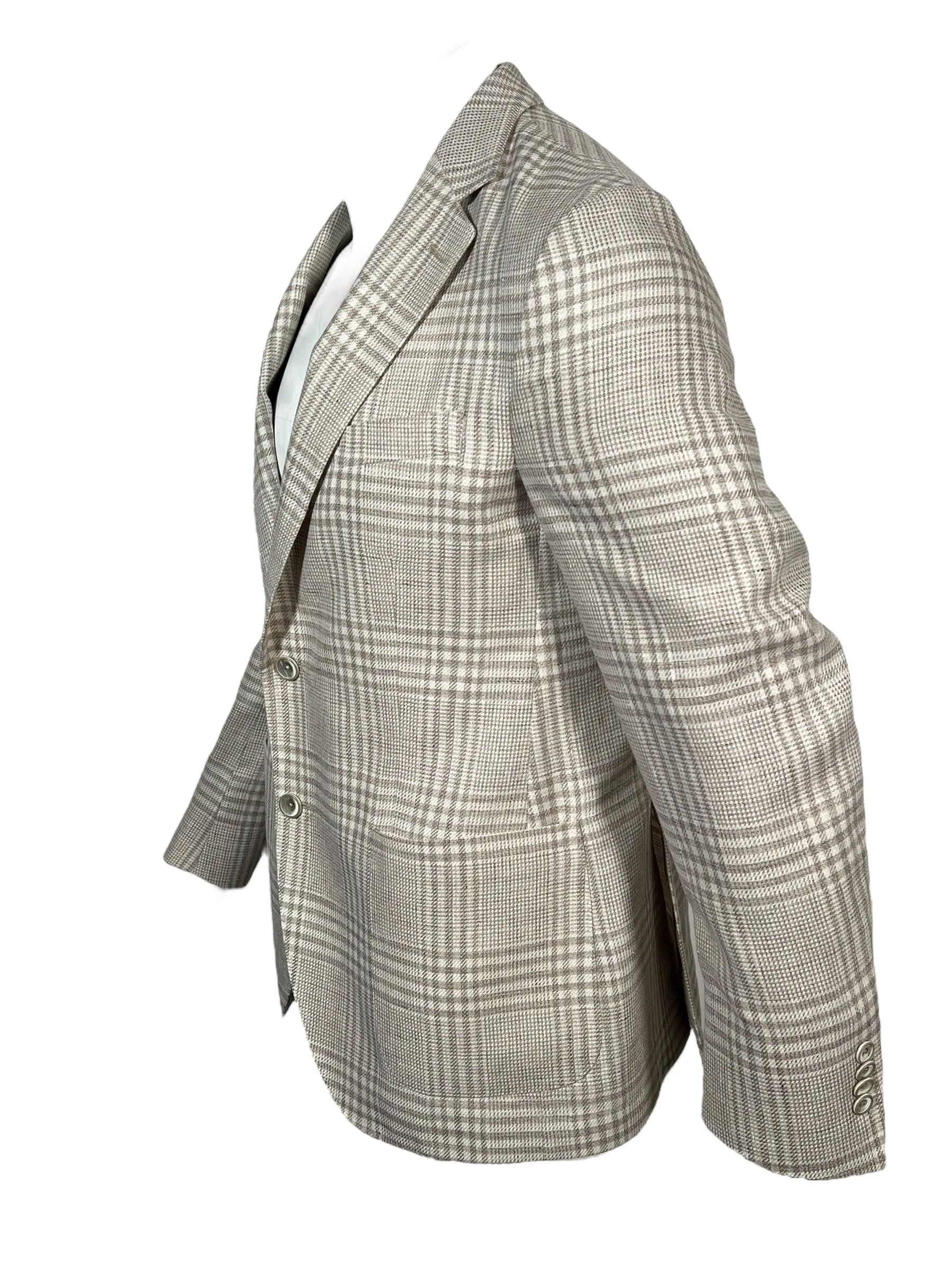 OARS & OLD IVY DRAGO WOOL BLEND SPORT COAT - TAN PLAID