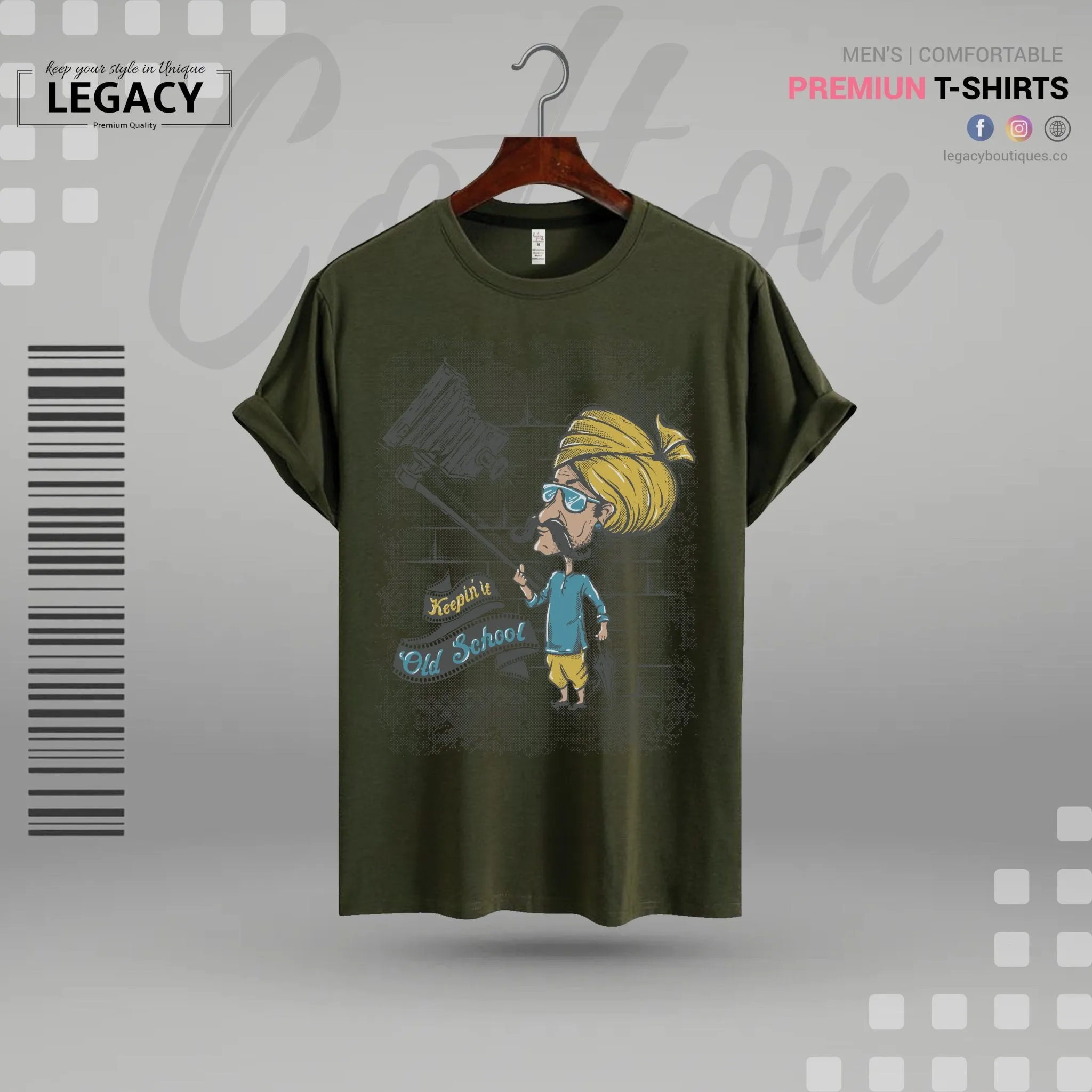 Old school Mens T Shirt For Man