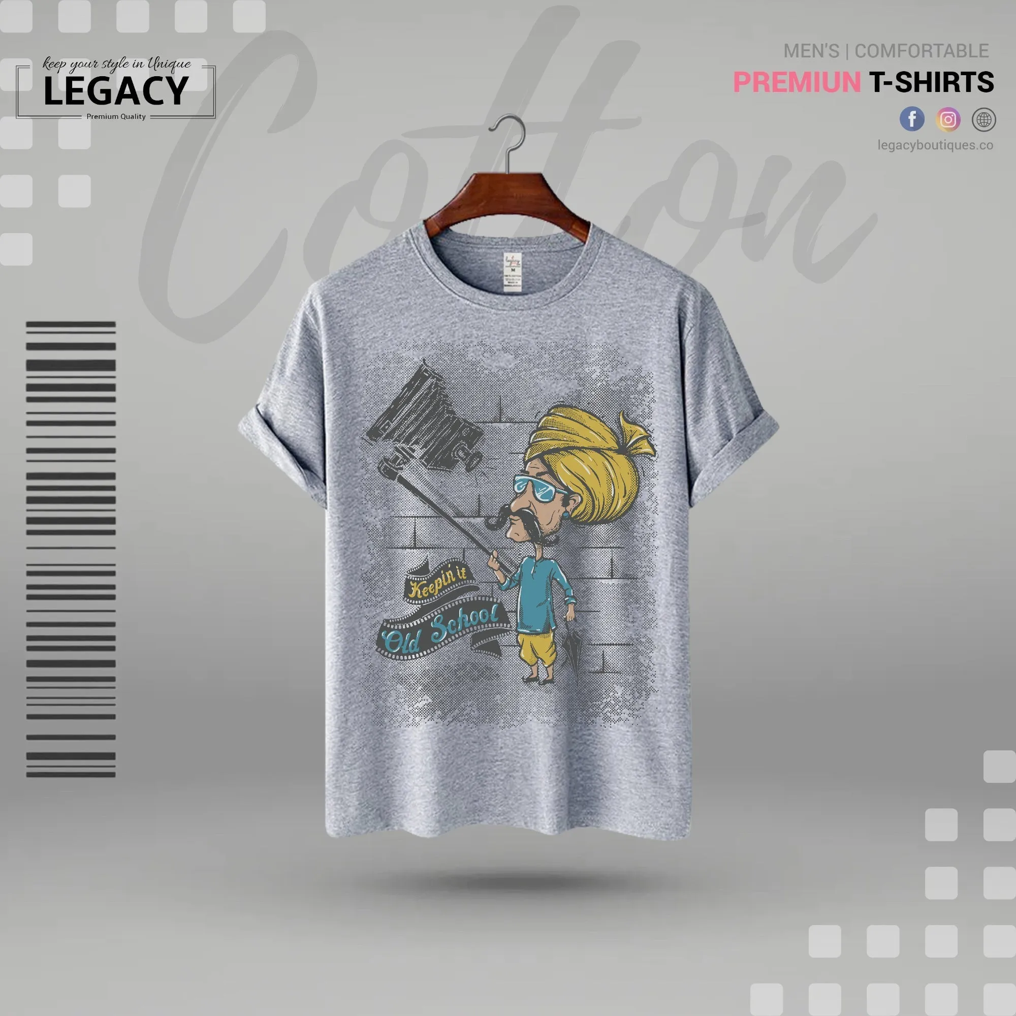 Old school Mens T Shirt For Man