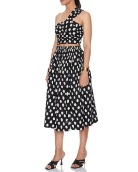 One Shoulder Top With Midi Skirt