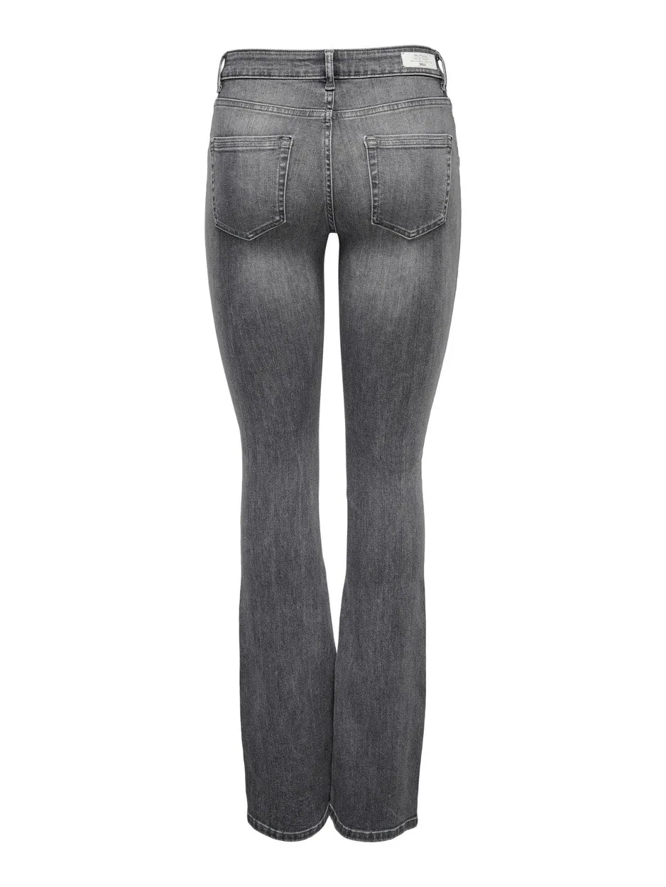 Onlblush Life Mid Flared Tai0918 - Grey Denim