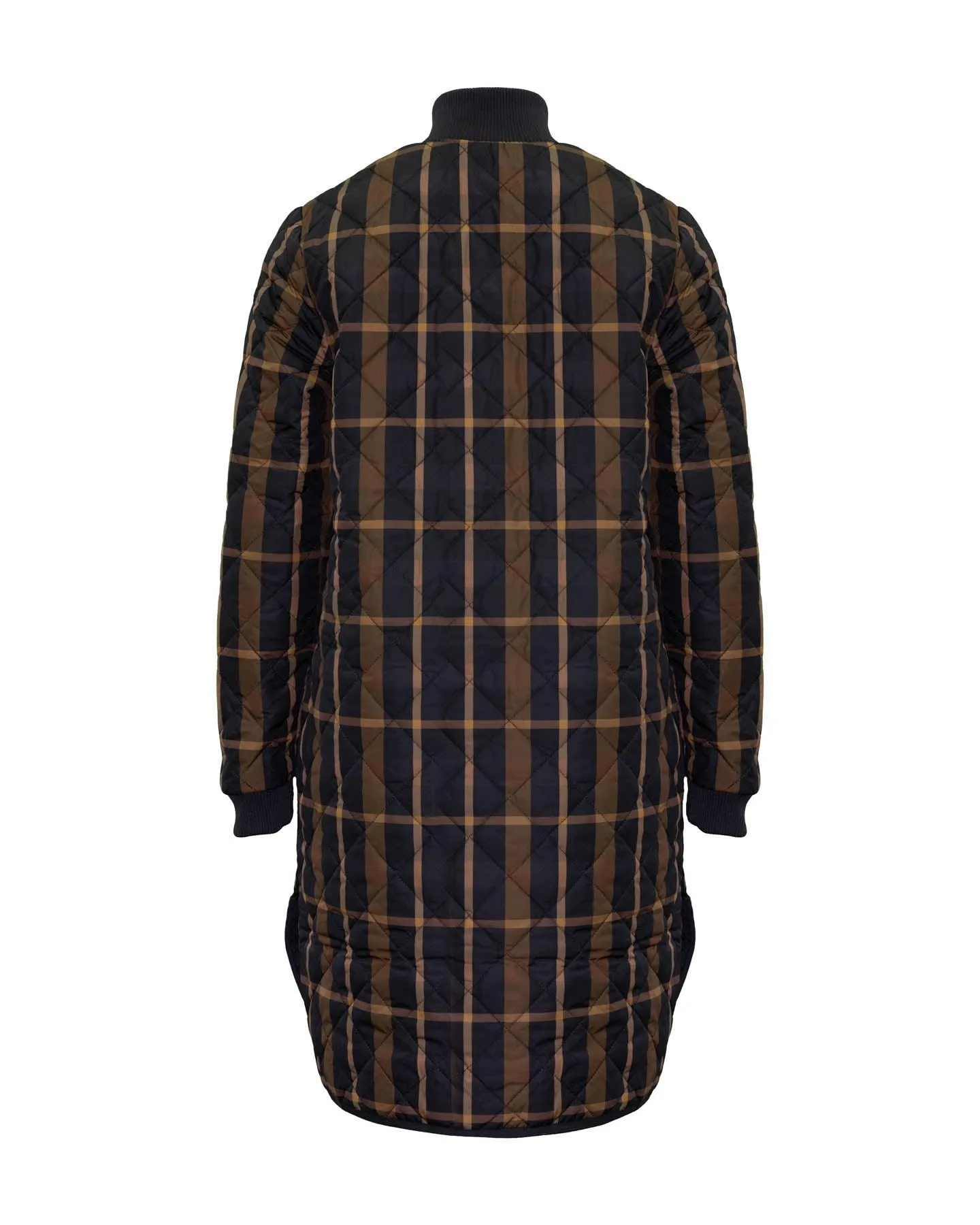 Padded Plaid Coat