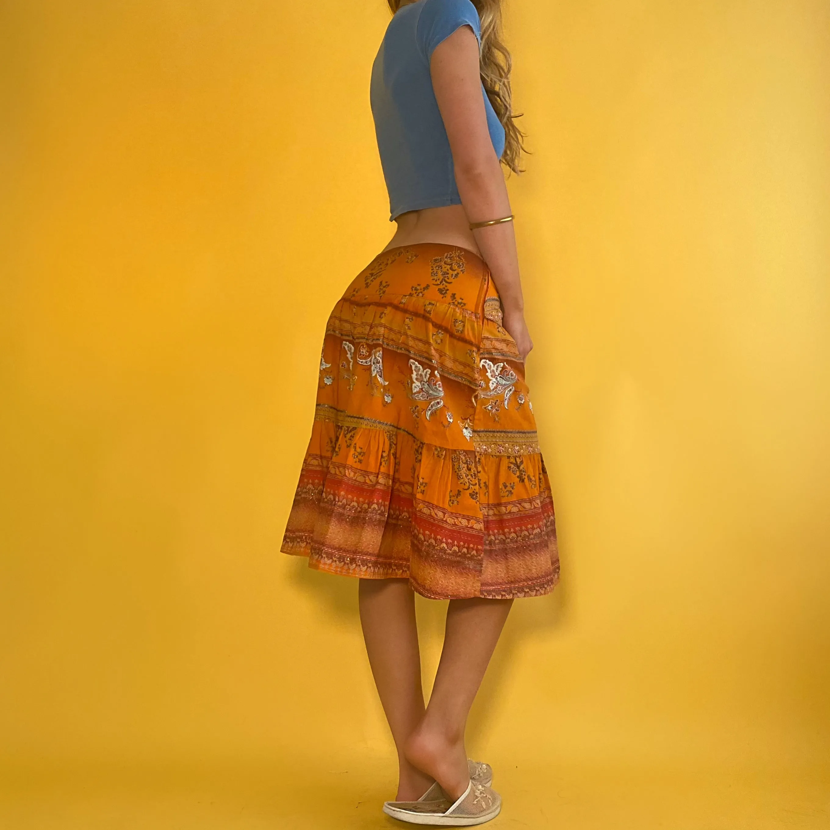 Paisley Midi Skirt