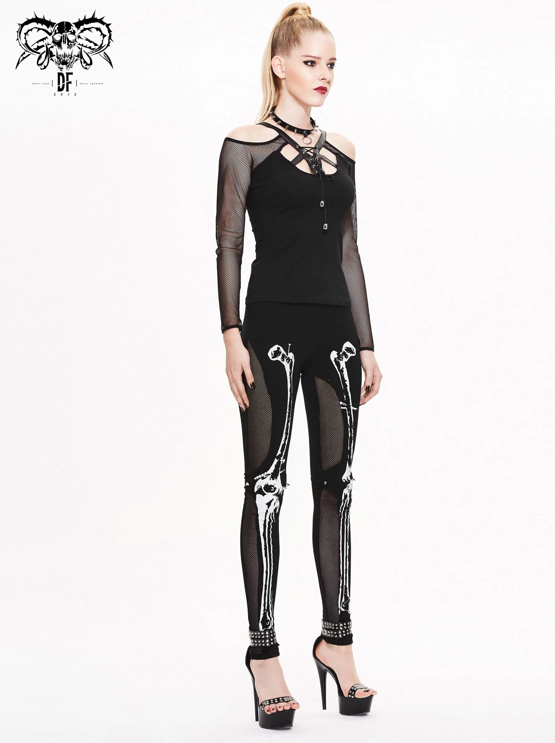 'Perturbation' Cyberpunk Graphic Leggings