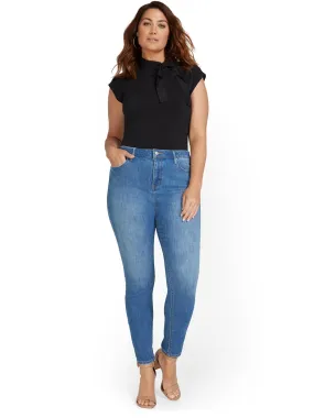 Petite Lexi Mid-Rise Super-Skinny Jeans - Medium Wash