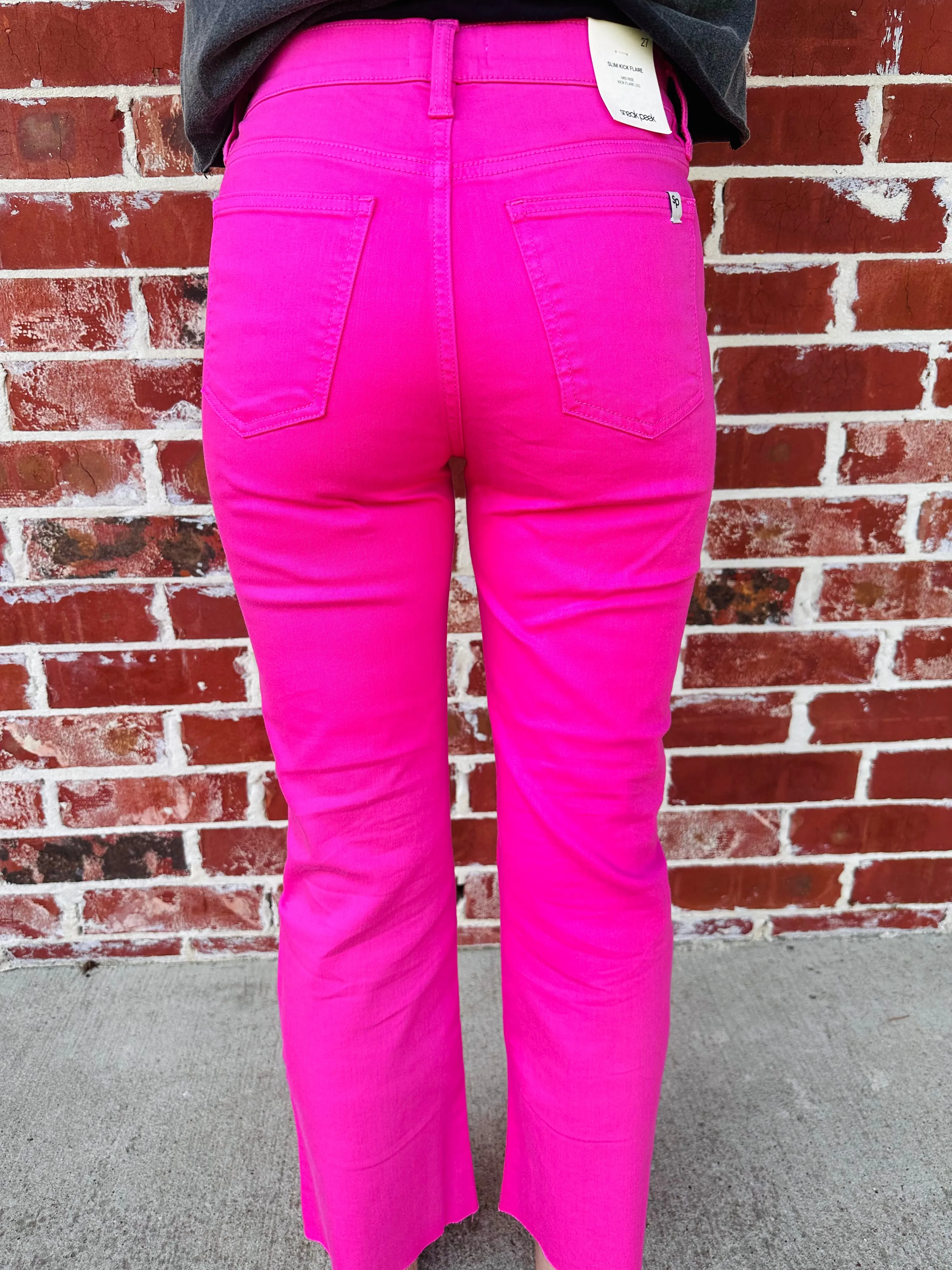 Pink Straight Leg Pants