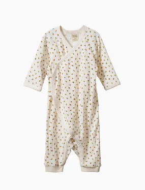 Pointelle Kimono Stretch and Grow in Tulip Print