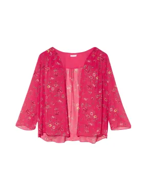 Posey Kimono | Magenta / Ivory