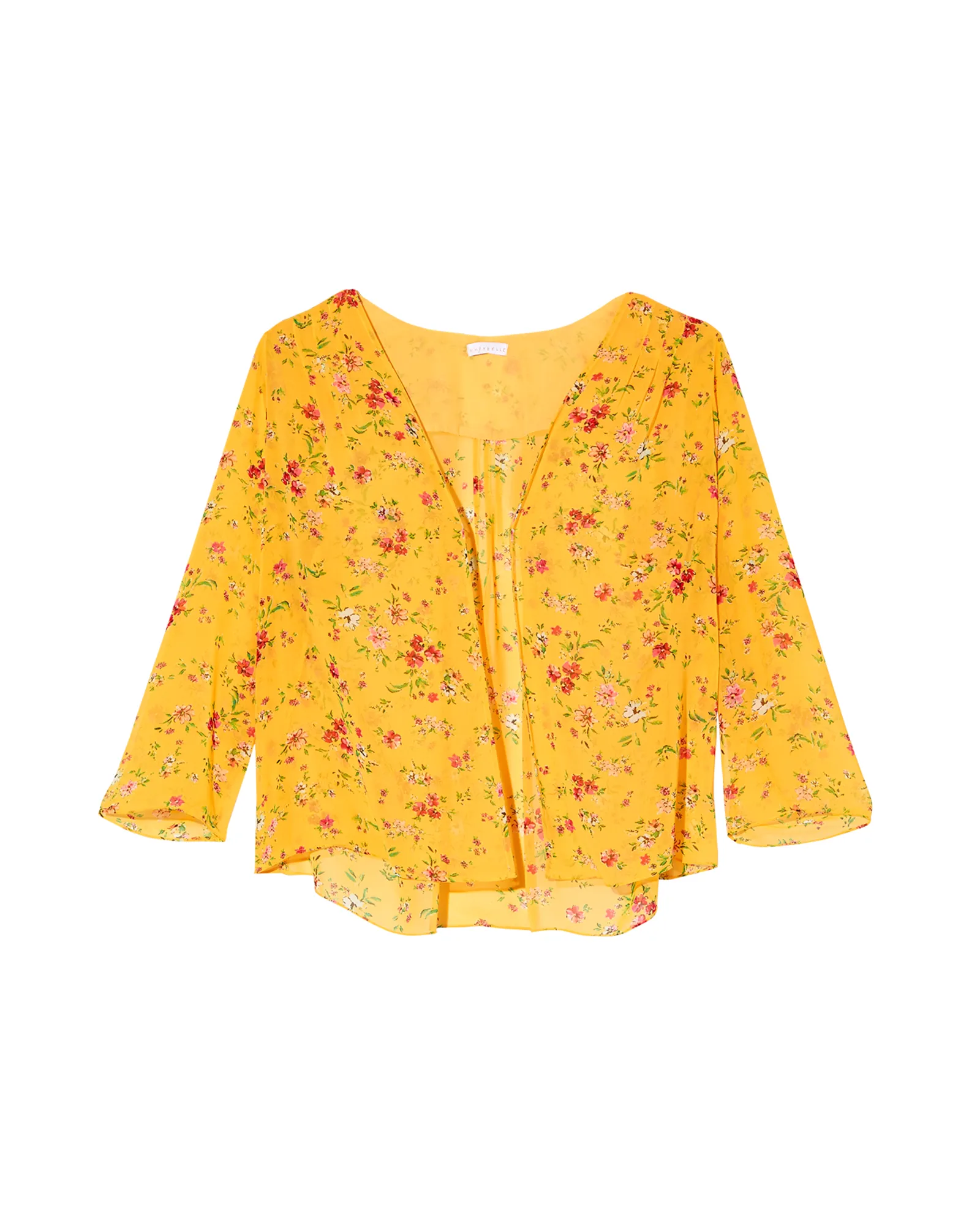 Posey Kimono | Yellow / Red