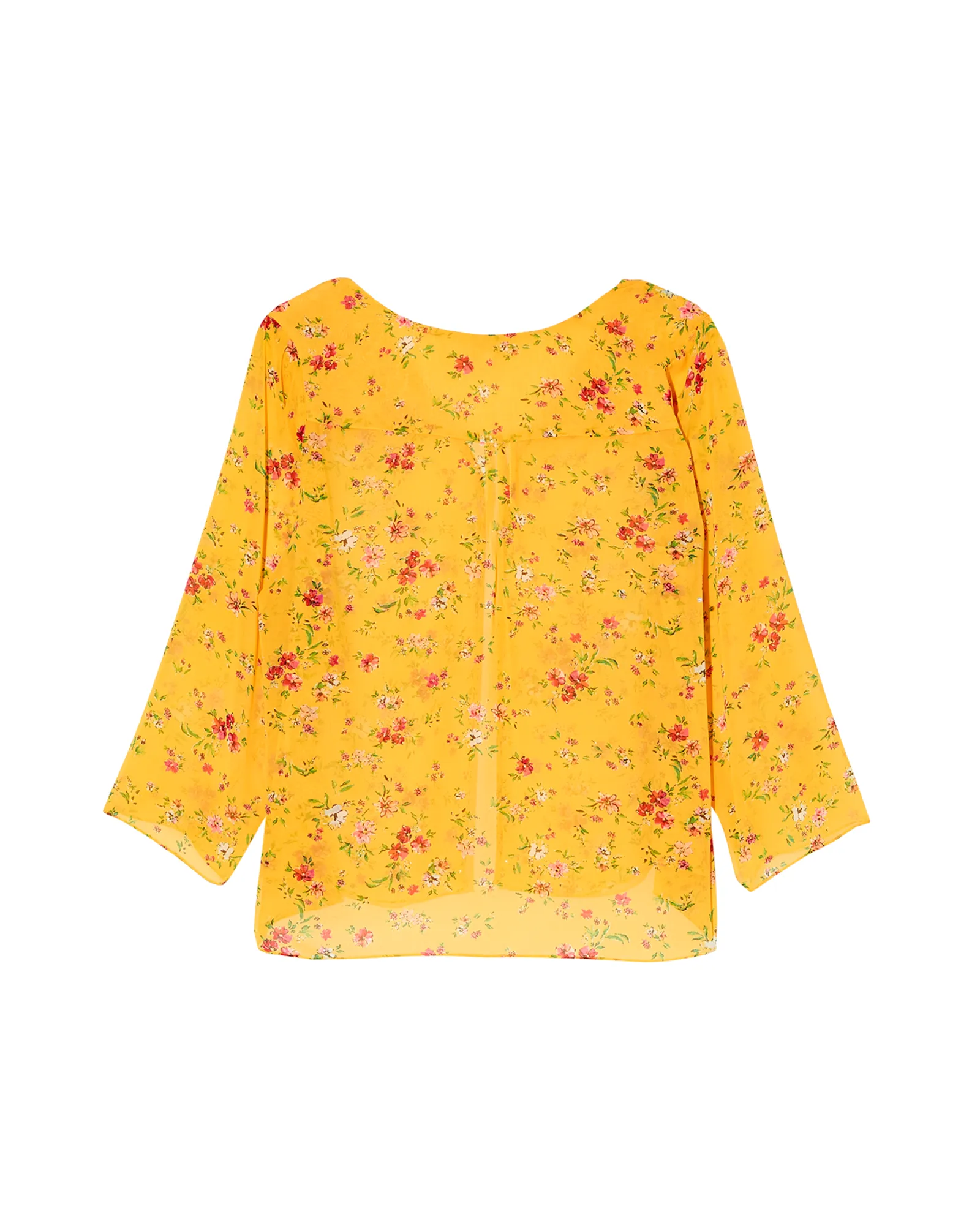 Posey Kimono | Yellow / Red