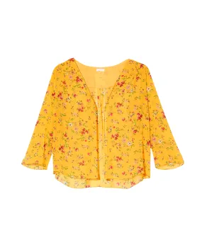Posey Kimono | Yellow / Red