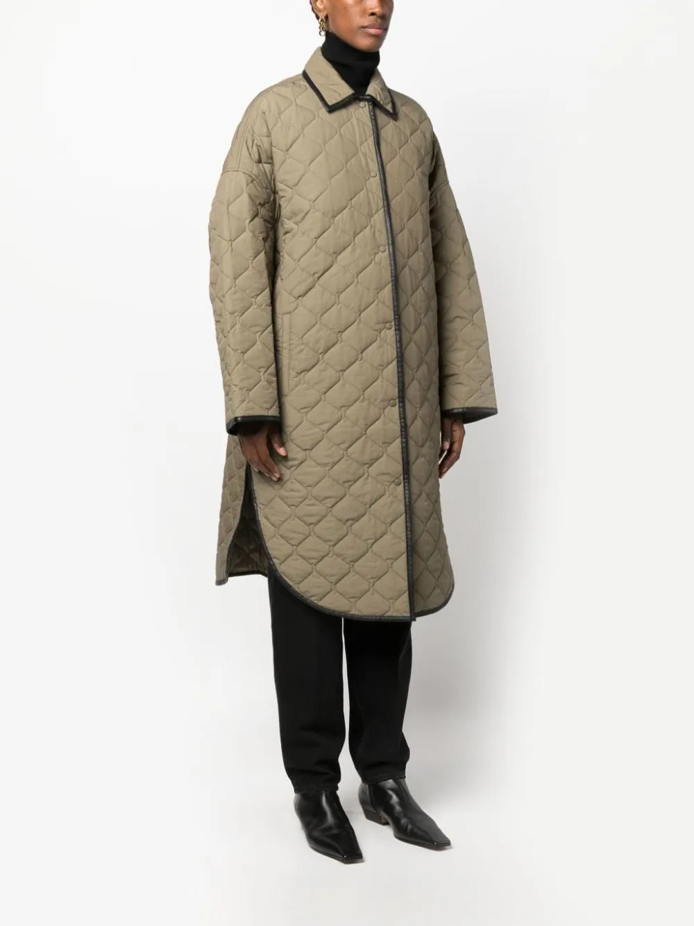 Quilted Cocoon Coat