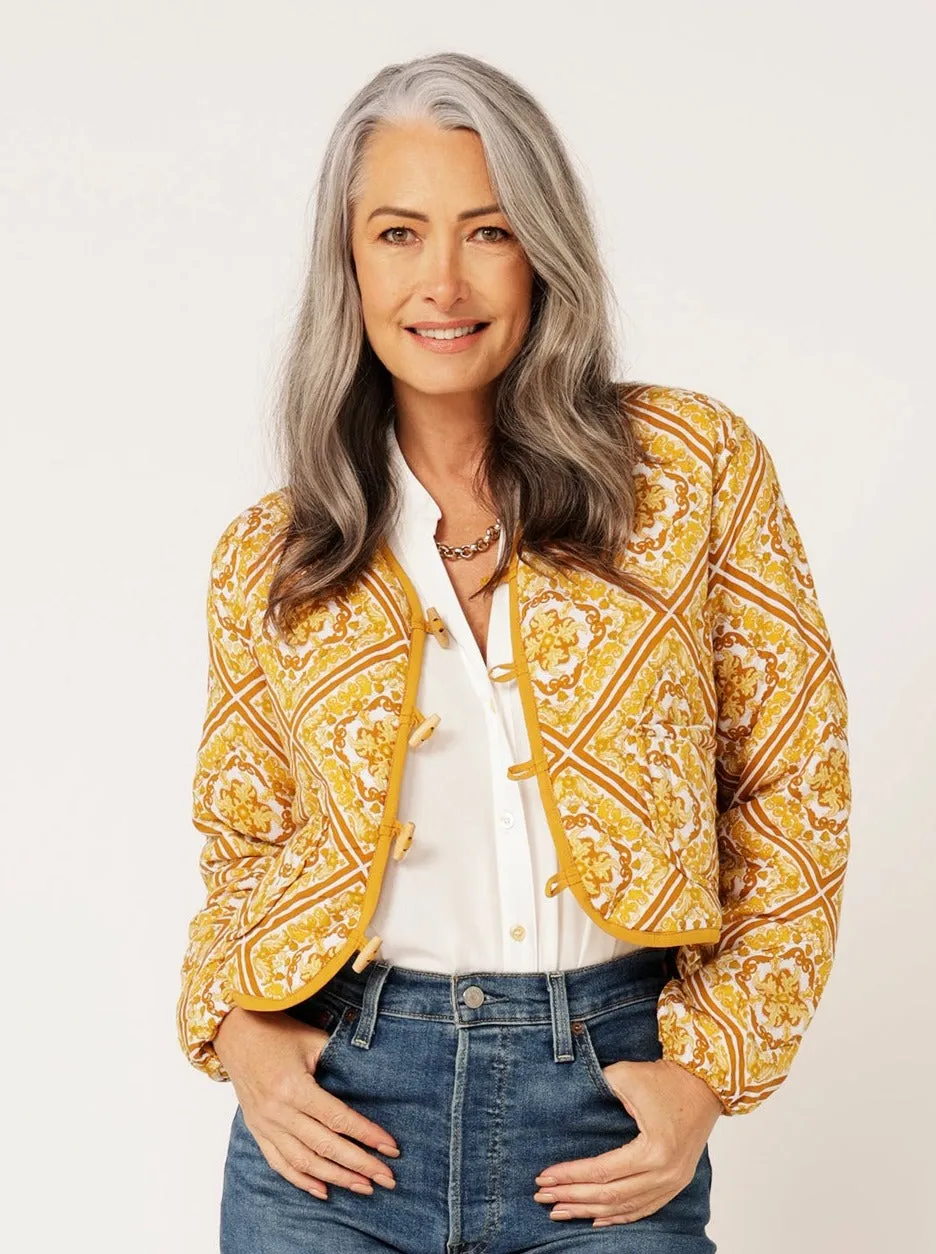 Quilted Jacket CROPPED | Golden Tile