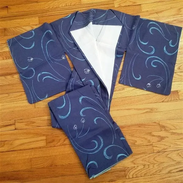 "Batik Swirls" Kimono Obi Set