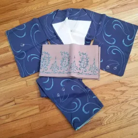 "Batik Swirls" Kimono Obi Set