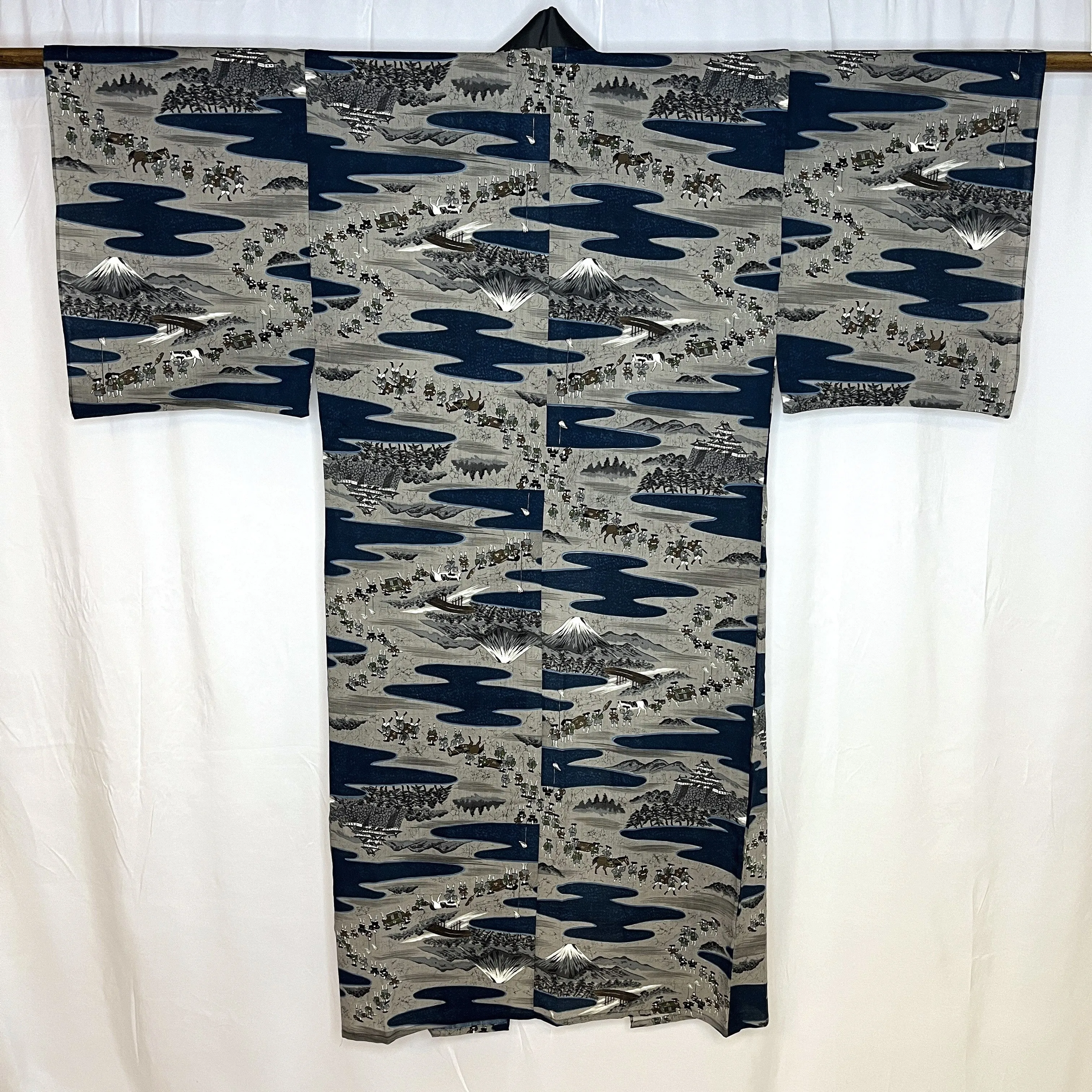 "Castle March" Man's Juban Underkimono