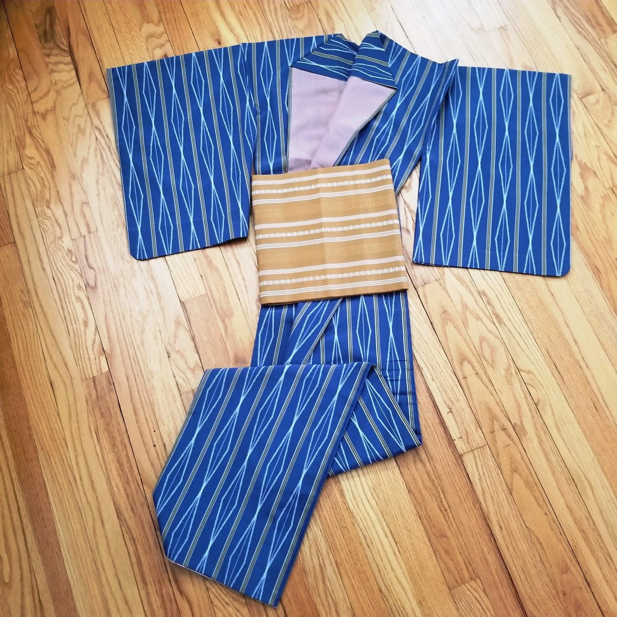 "Earthy Hues" Kimono Obi Set