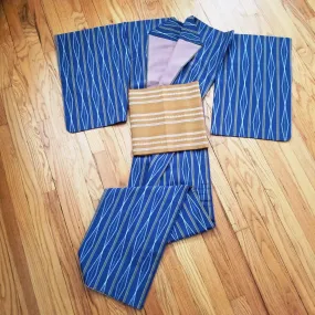 "Earthy Hues" Kimono Obi Set