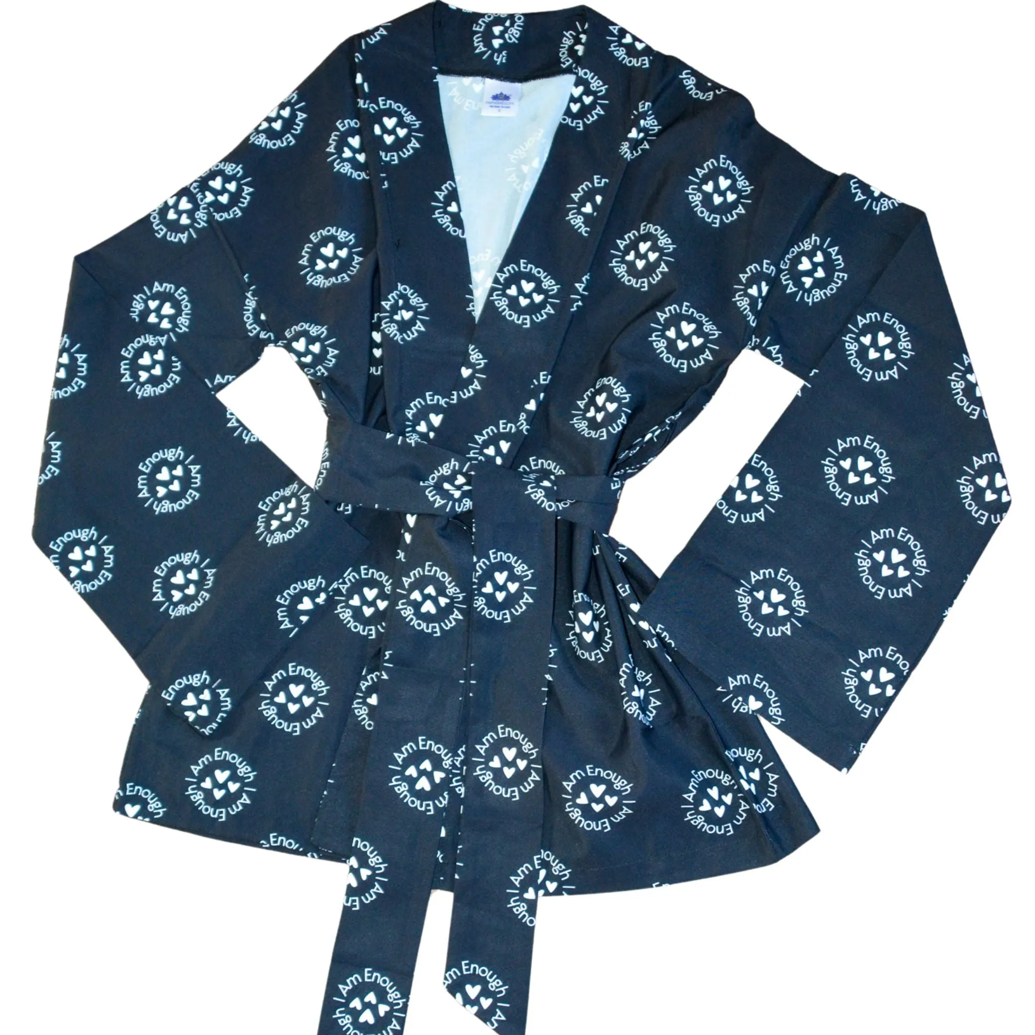 "I Am Enough" Kimono Belted Shacket