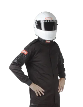 RaceQuip Single Layer Fire Suit Jacket - Black - 4XL - 111009