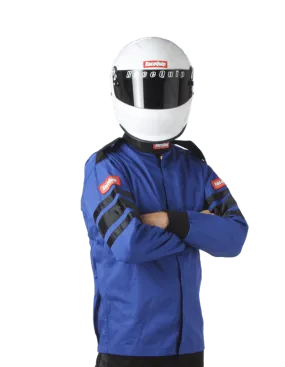 RaceQuip Single Layer Fire Suit Jacket - Blue - 2XL - 111027