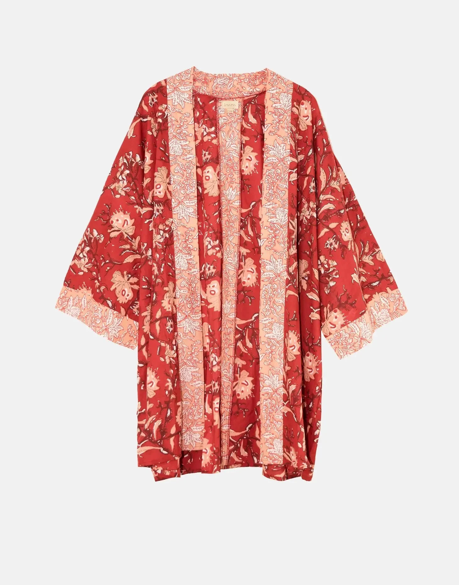 Red Rubra Women's Cotton Kimono