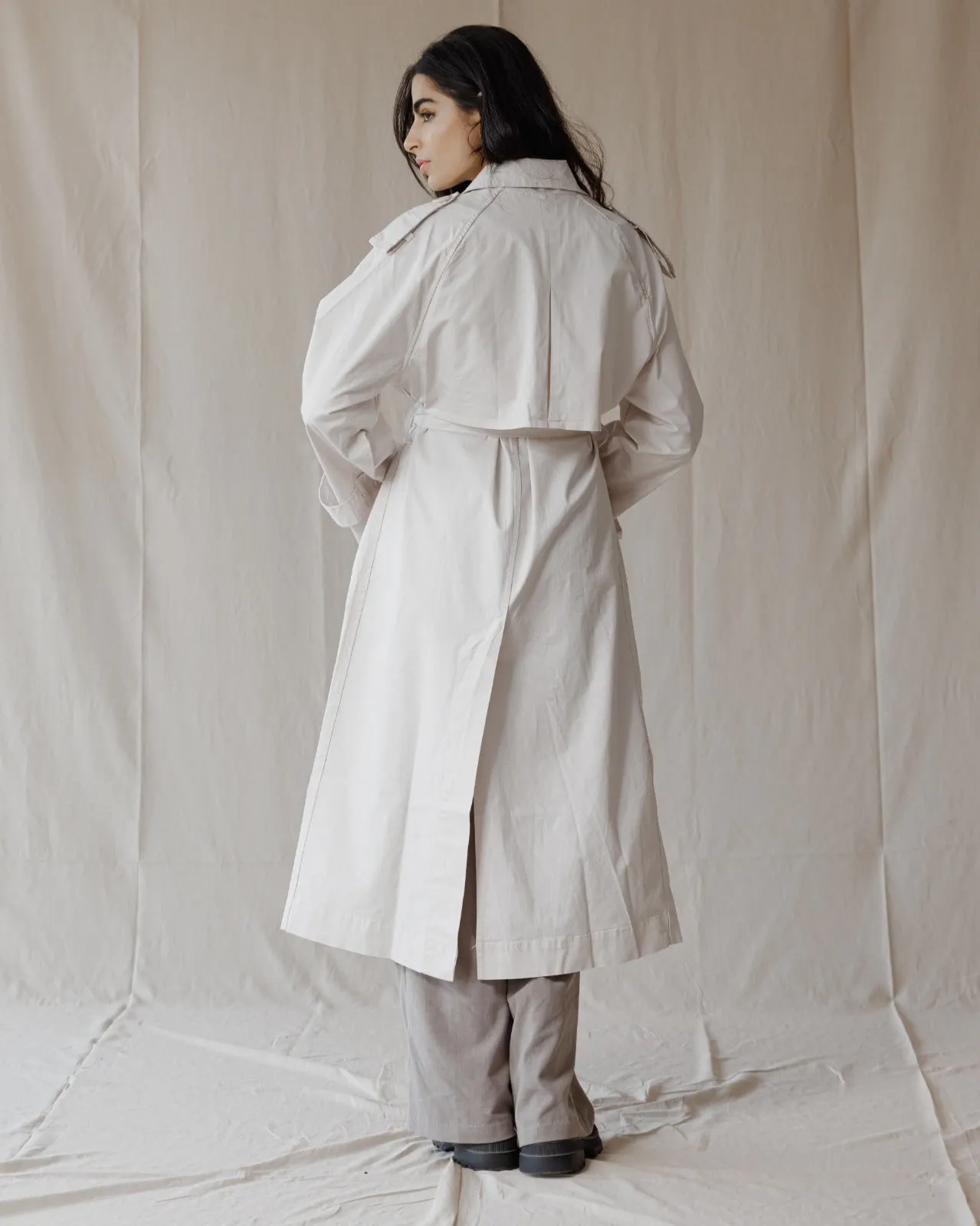 Relax Fit Trench Coat Beige