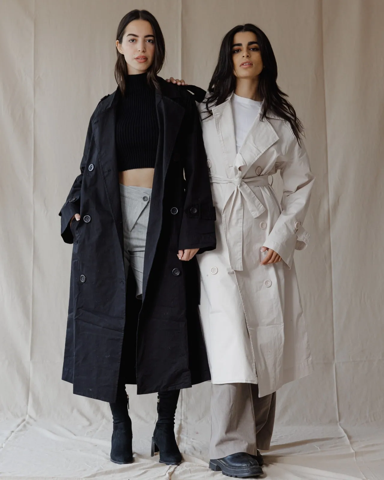 Relax Fit Trench Coat Beige