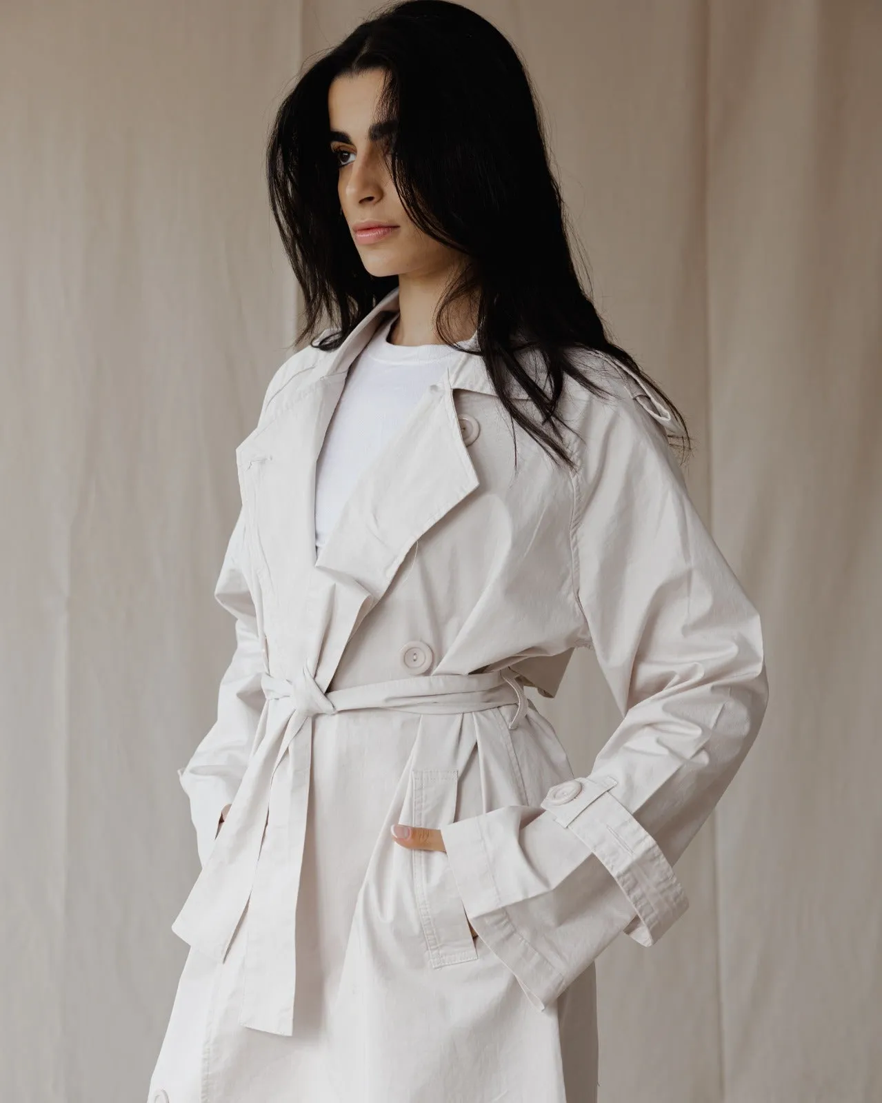 Relax Fit Trench Coat Beige
