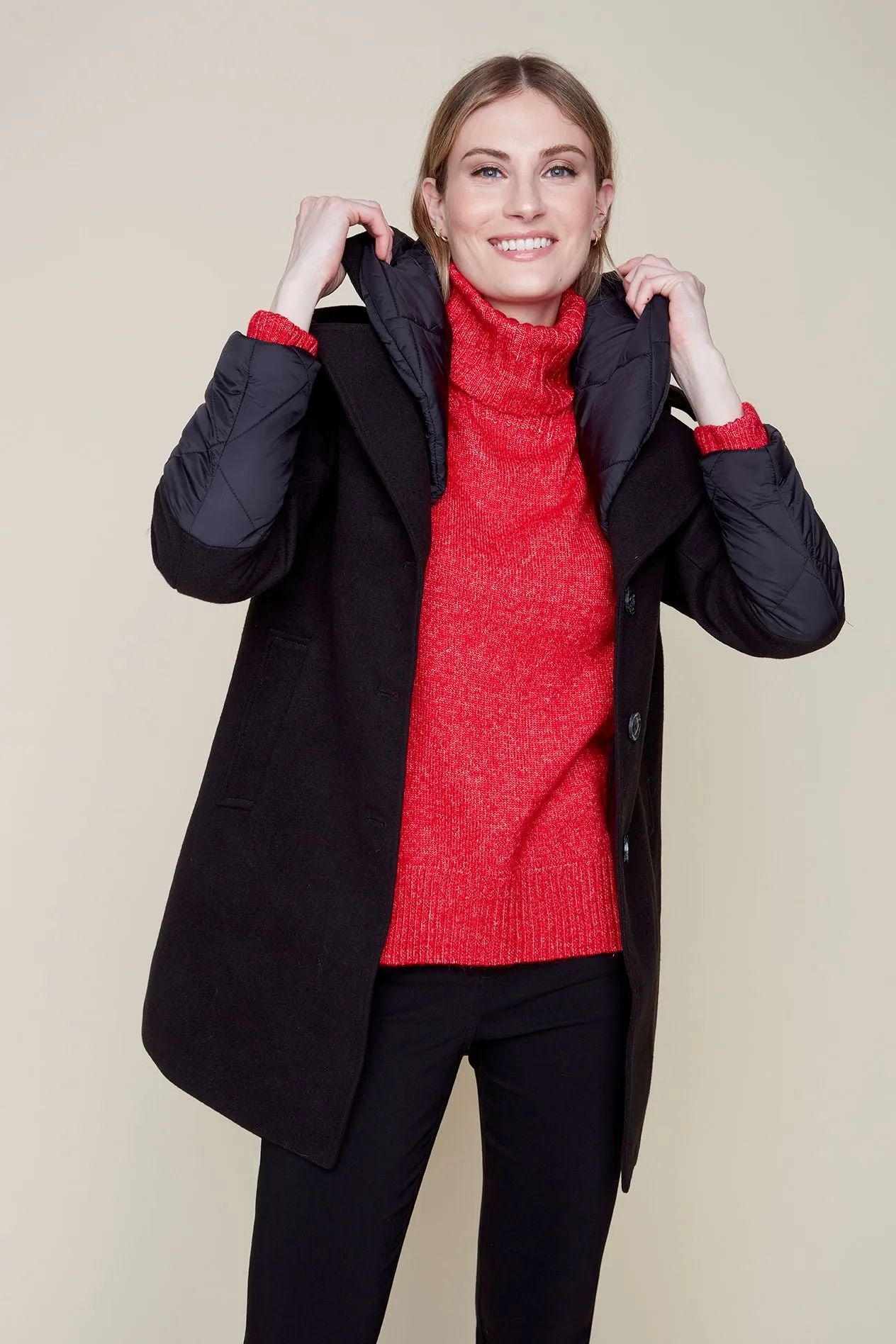 Renuar Woven Jacket R3857L-E2188-148 Black - SIZE XL and XXL ONLY - 20% OFF