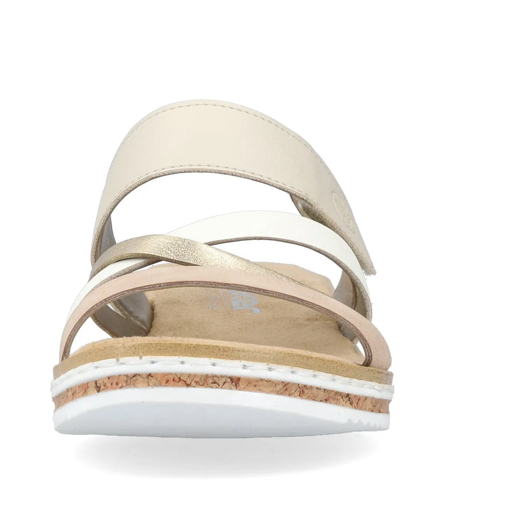 Rieker Ladies Multi Strap Backless Sandal
