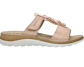 Rohde Baviera Ladies Stone Trim Footbed Sandal