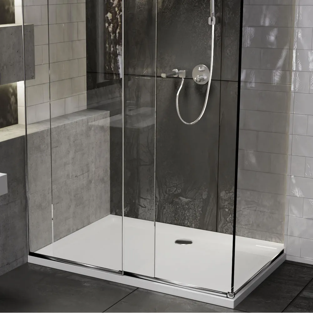Roman Stone Solid Surface Anti Slip Shower Tray - 1700 x 900 x 40mm