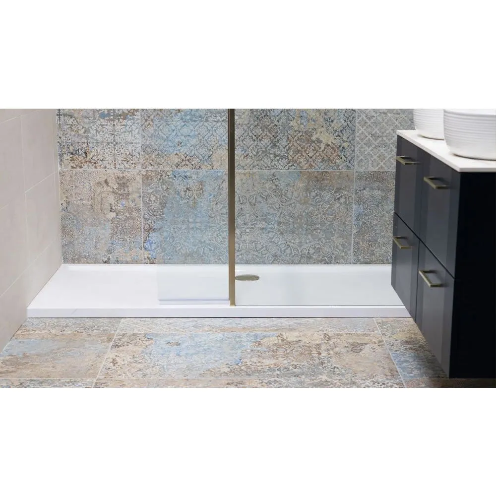 Roman Stone Solid Surface Anti Slip Shower Tray - 1700 x 900 x 40mm