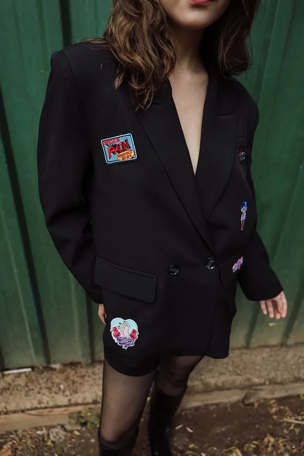 RYN Quilted Oversized Jacket - Black - Tequisquiapan