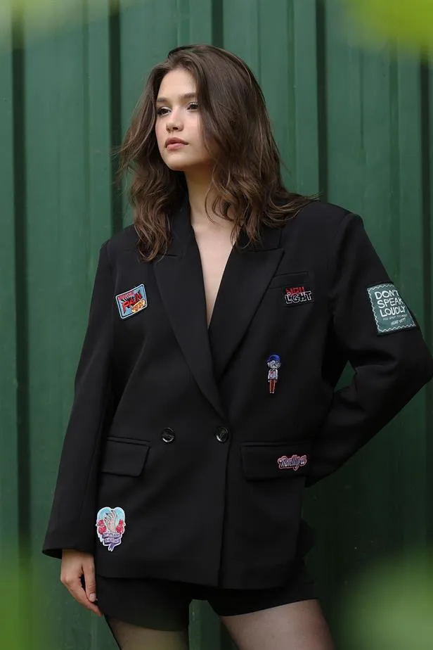 RYN Quilted Oversized Jacket - Black - Tequisquiapan