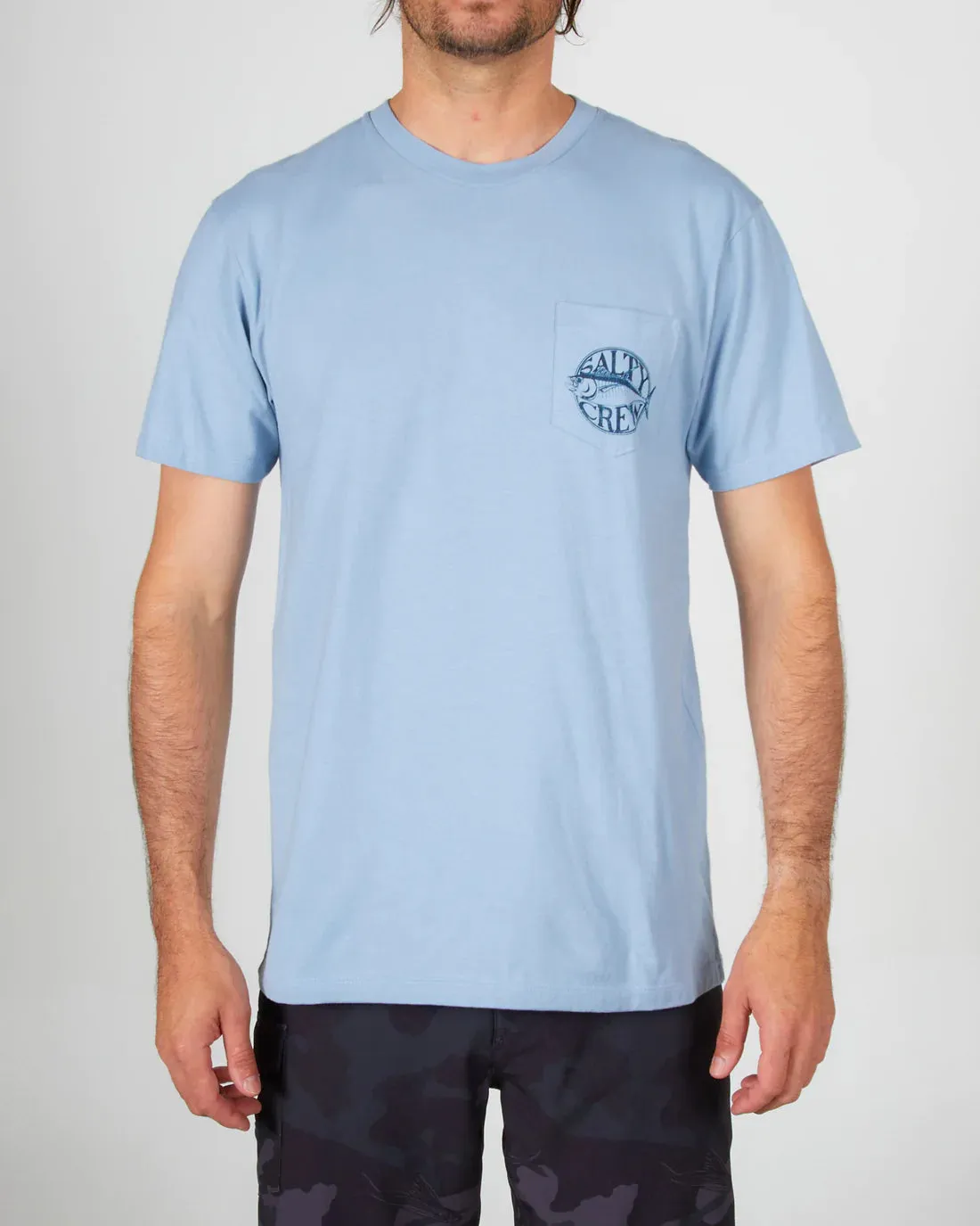 Salty Crew Tuna Time Marine Blue S/S Premium Pocket Tee