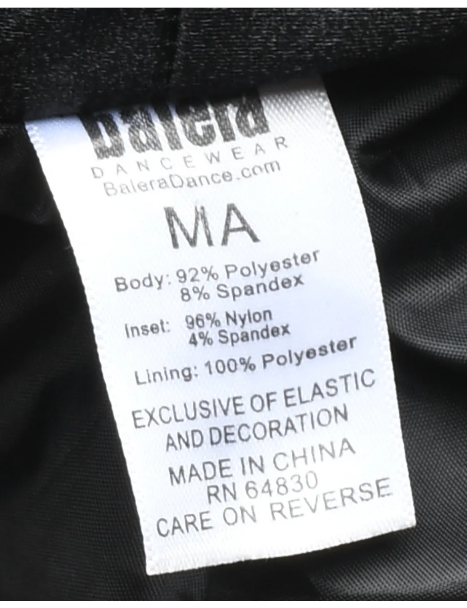 Sequined Black & Silver Evening Jacket - M