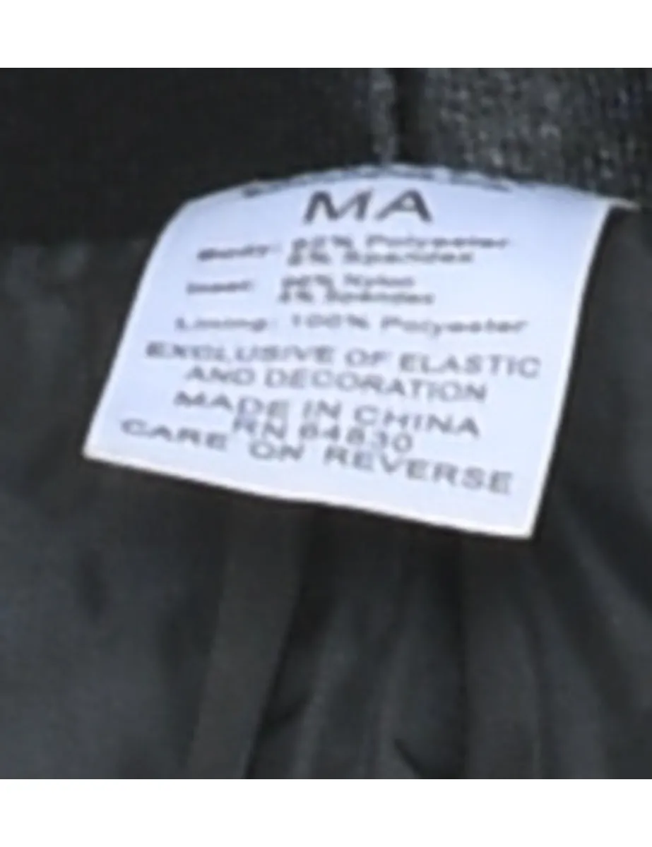 Sequined Black & Silver Evening Jacket - M