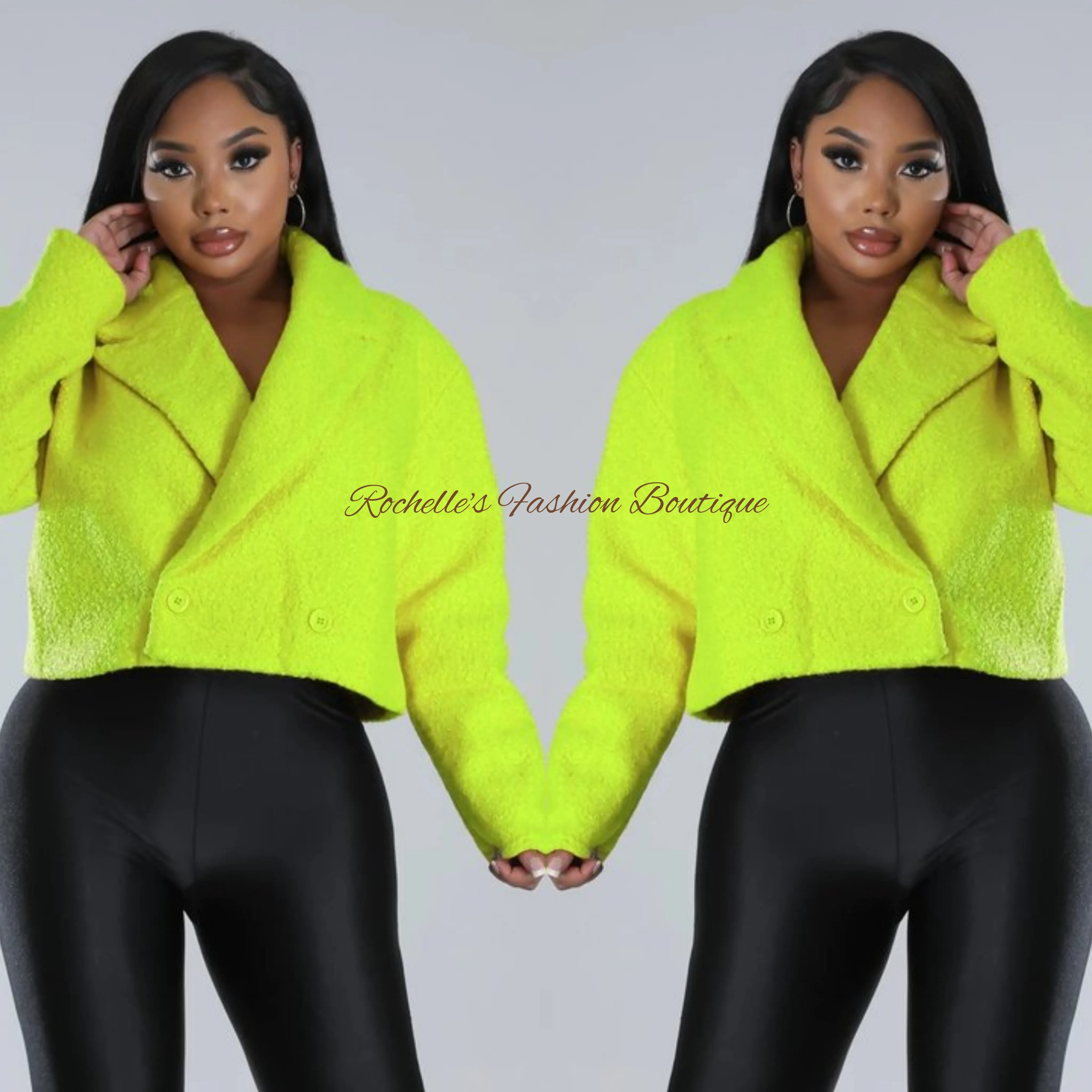SHERPA SHORT COAT LIME