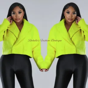 SHERPA SHORT COAT LIME