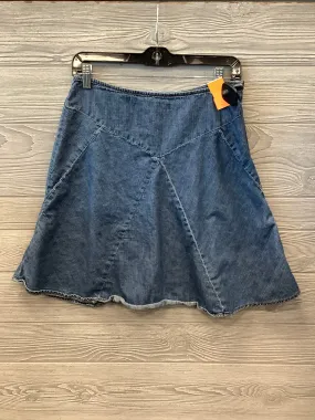 Skirt Midi By Chaps In Blue Denim, Size: 6