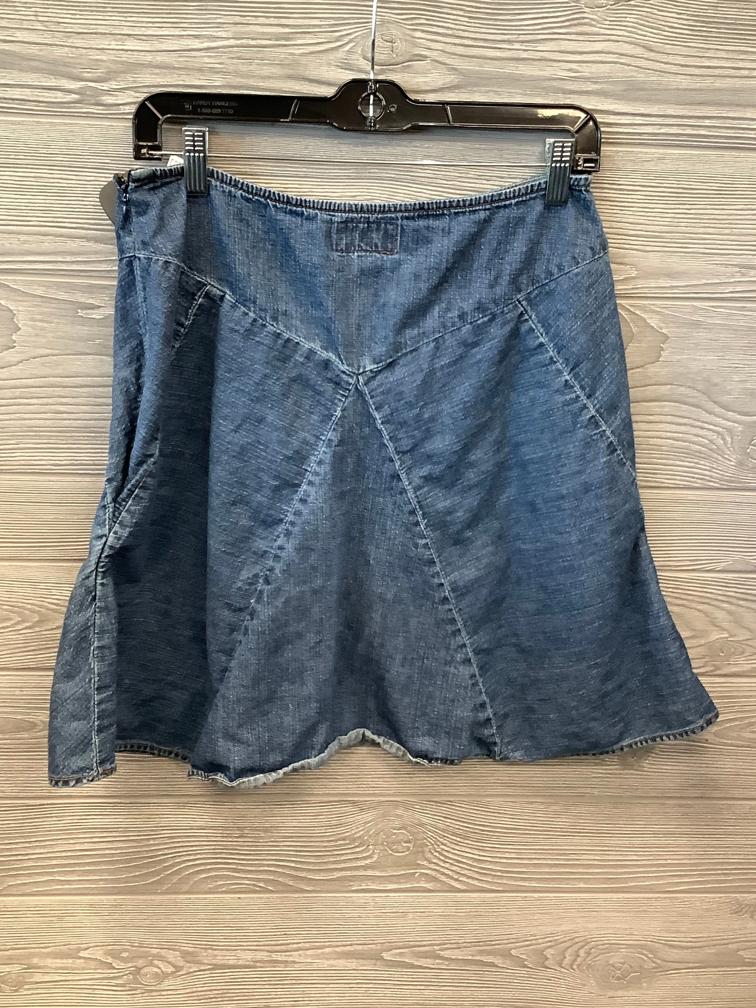 Skirt Midi By Chaps In Blue Denim, Size: 6