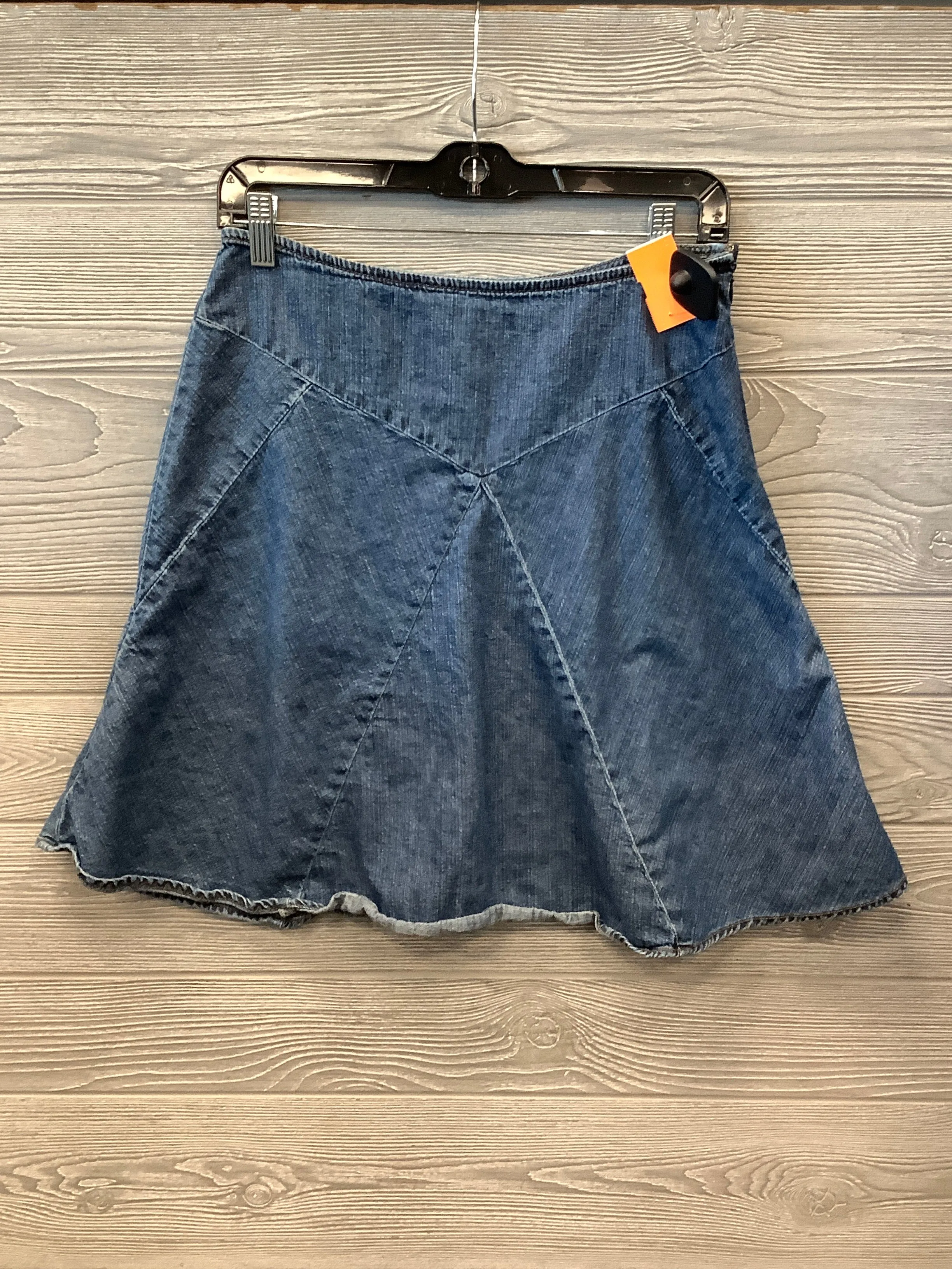Skirt Midi By Chaps In Blue Denim, Size: 6