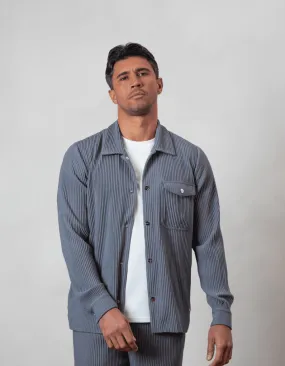 Slate Grey Pleated Jacket